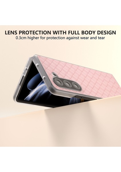 Samsung Galaxy Z Fold6 5g Dokuma Doku Pu Deri Telefon Kapağı (Yurt Dışından)