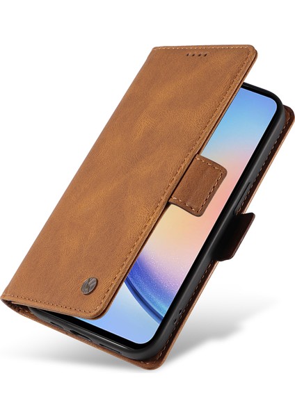 Samsung Galaxy A34 5g Cilt Dokunuşu Telefon Kasası Kapağı Standı Kabuklu Pu Deri Cüzdan (Yurt Dışından) indirimleri