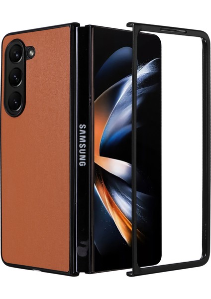 Samsung Galaxy Z Fold6 5g Pu Deri+Pc Katlanır Telefon Kılıfı (Yurt Dışından)