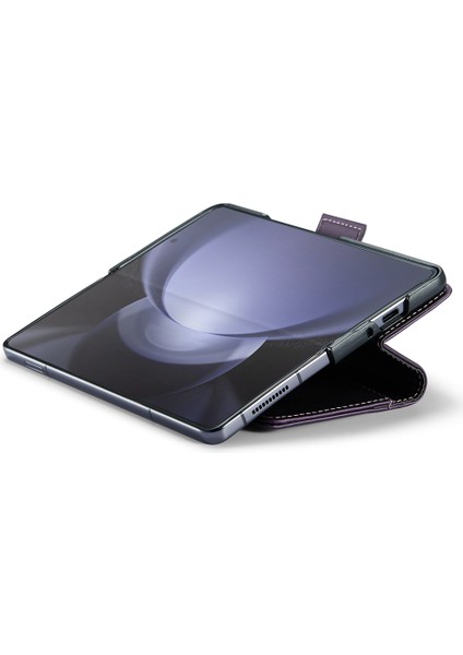 Samsung Galaxy Z Fold6 5g Rfıd Engelleme Cüzdan Standı Telefon Kapağı (Yurt Dışından)