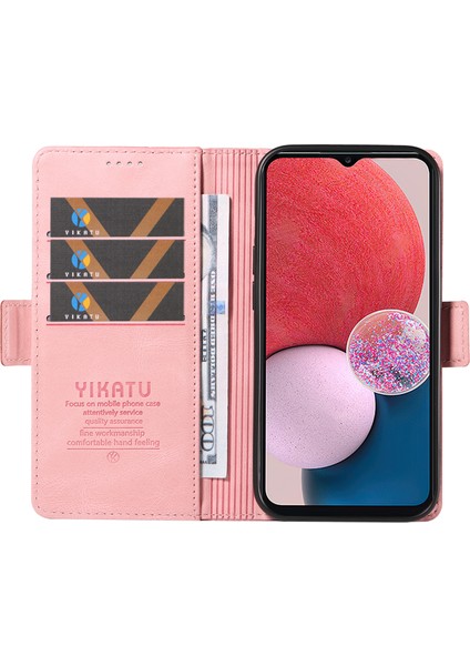 Samsung Galaxy A13 Pu Deri Koruyucu Kapak, Cilt Touch Stand Cüzdan Telefon Kılıfı (Yurt Dışından)