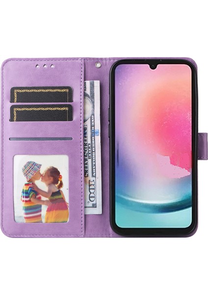 Samsung Galaxy A25 5g Deri Cüzdan Flip Stant Koruyucu Telefon Kapağı (Yurt Dışından)