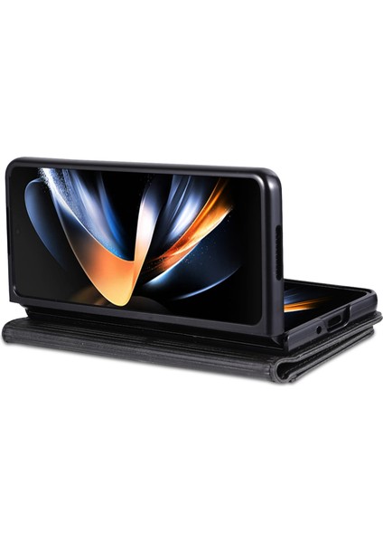 Samsung Galaxy Z Fold4 5g Case Pu Deri + Pc Çizelge Önleyici Cüzdan Telefon Kapağı (Yurt Dışından)