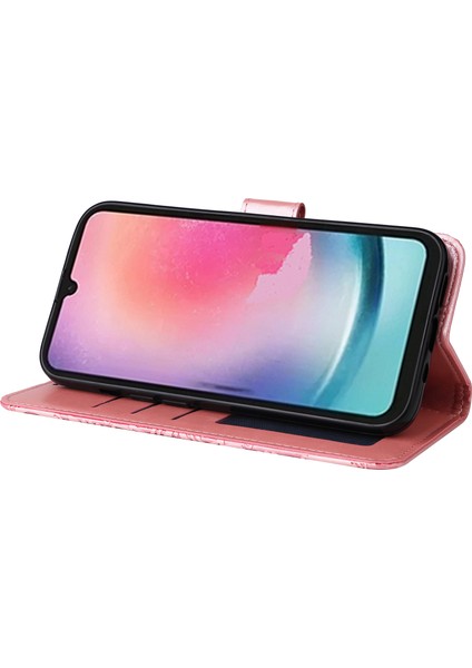 Samsung Galaxy A25 5g Deri Cüzdan Flip Stant Koruyucu Telefon Kapağı (Yurt Dışından)