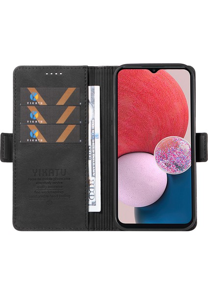 Samsung Galaxy A13 Pu Deri Koruyucu Kapak, Cilt Touch Stand Cüzdan Telefon Kılıfı (Yurt Dışından)