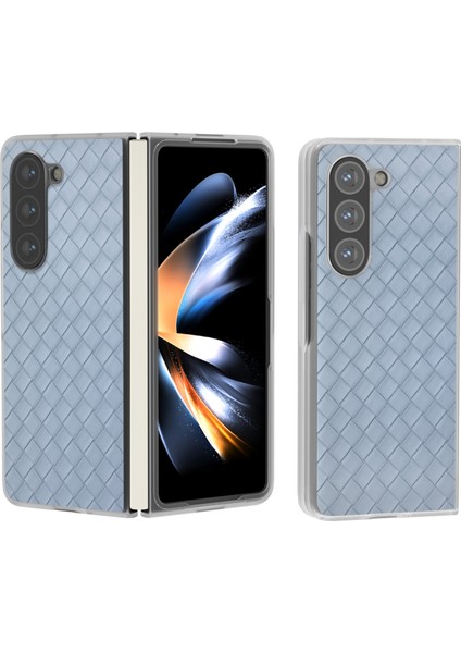 Samsung Galaxy Z Fold6 5g Dokuma Doku Pu Deri Telefon Kapağı (Yurt Dışından)