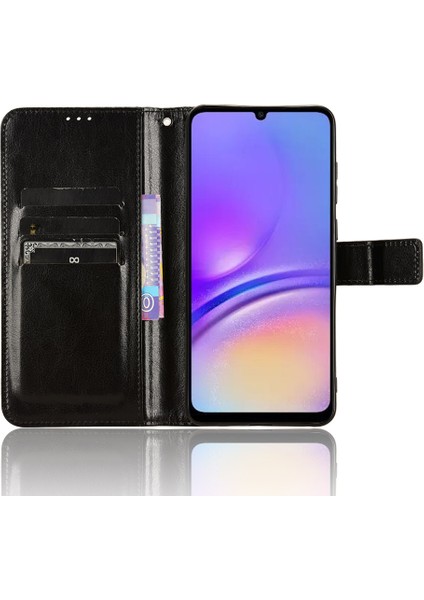Samsung Galaxy A05 4g Case Çılgın At Dokusu Deri Cüzdan Stand Telefon Kapağı (Yurt Dışından) modelleri