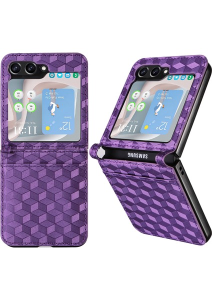 Samsung Galaxy Z Flip6 5g Pu Deri + Pc Telefon Kılıfı (Yurt Dışından)
