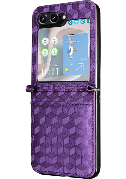 Samsung Galaxy Z Flip6 5g Pu Deri + Pc Telefon Kılıfı (Yurt Dışından)