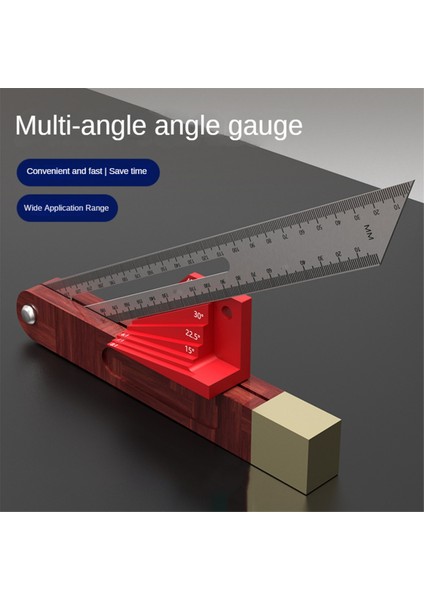 Многоцелевые Наборы,ağaç Işçisi Cetveli Açı Cetveli Çok Fonksiyonlu 30 Derece 45 Derece Opsiyonel Açı Yardımcı Ölçer (Yurt Dışından)