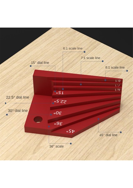 Многоцелевые Наборы,ağaç Işçisi Cetveli Açı Cetveli Çok Fonksiyonlu 30 Derece 45 Derece Opsiyonel Açı Yardımcı Ölçer (Yurt Dışından)
