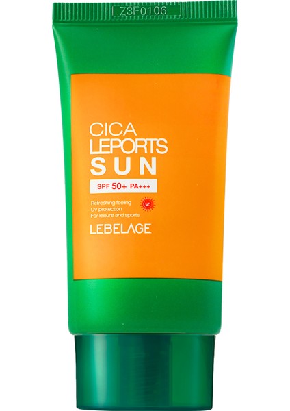 Uzun Süre Etkili Koruma Sağlayan Kore Güneş Kremi Lebelage Cica Leports Sun SPF50+ Pa+++ 30ML