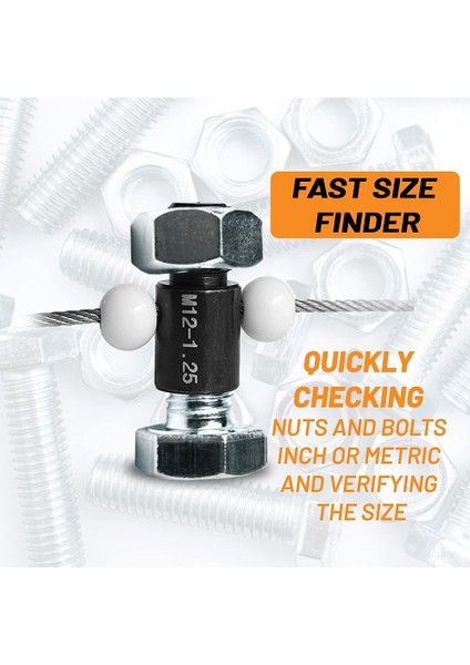 Многоцелевые Наборы,44 Adet Somun ve Cıvata Diş Kontrolü-Iplik Kontrolü Standart ve Metrik - Erkek Kadın Ölçer - Doğru Ölçümler (Yurt Dışından) fiyatları