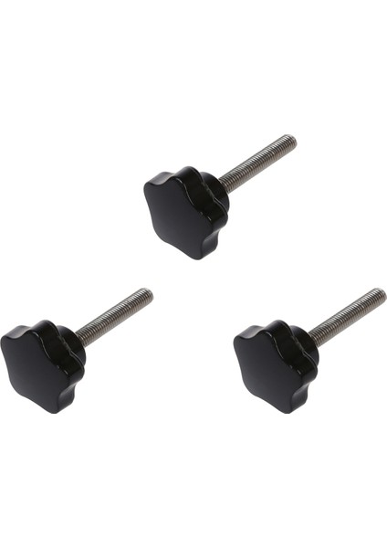 Многоцелевые Наборы,3x, M8 x 50MM Konu Yedek Yıldız El Topuzu Sıkma Vidası Siyah Gümüş Ton (Yurt Dışından)