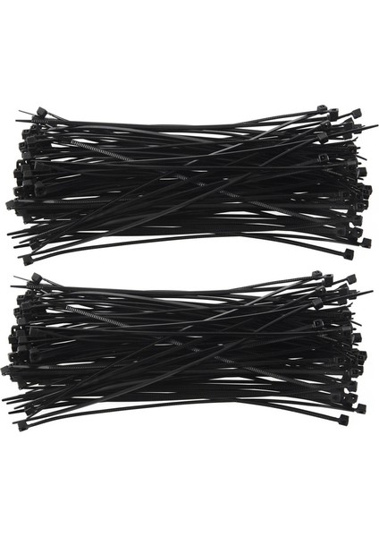 Многоцелевые НАБОРЫ,200 Adet 150 x 1.8mm Elektrik Kablo Bağı Sarma Naylon Sabitleme Siyah (Yurt Dışından)