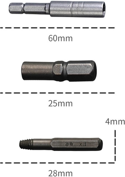 Многоцелевые Наборы,araba Tamiri Için Paslanmış ve Hasarlı Cıvataları Çıkarmak Için 12 Adet Kırık Başlı Vida Çıkarıcı Alet Seti (Yurt Dışından)