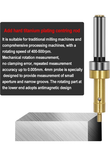 Многоцелевые Наборы,cnc Makinesi Için Hassas Titanyum Manyetik Olmayan Mekanik Kenar Bulucu Merkezi Bulucu Temas Noktası Sensörü (Yurt Dışından)