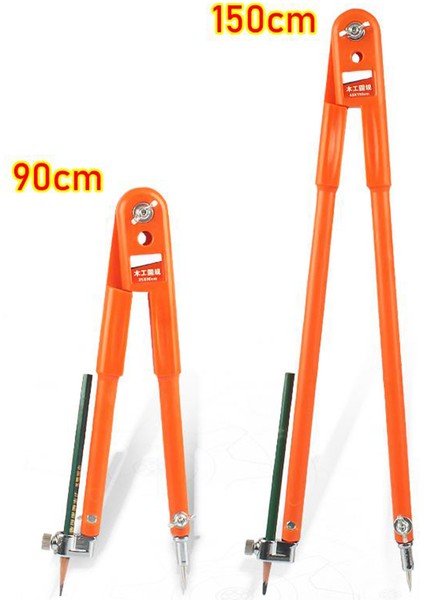 Многоцелевые Наборы,adet Marangoz Hassas Kalem Pusulalar Büyük Çaplı Ayarlanabilir Bölücüler Ağaç Işleme Pusula Max Yarıçapı 45 cm (Yurt Dışından)