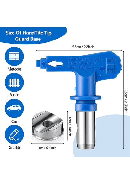 Многоцелевые Наборы,6 Adet 415/515 Sprey Ipuçları Havasız Boya Püskürtme Püskürtücü Ucu Koruma Memesi Koltuk Değiştirme Havasız Sprey Boya Ucu Memesi (Yurt Dışından)
