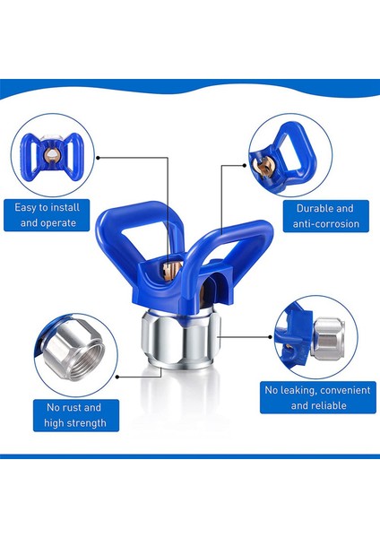 Многоцелевые Наборы,6 Adet 415/515 Sprey Ipuçları Havasız Boya Püskürtme Püskürtücü Ucu Koruma Memesi Koltuk Değiştirme Havasız Sprey Boya Ucu Memesi (Yurt Dışından)