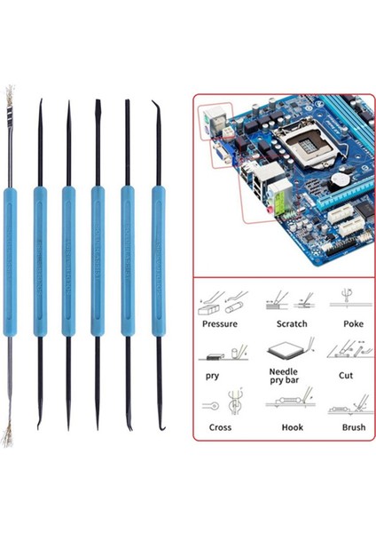 Многоцелевые Наборы,6 Parçalı Kaynak Yardım Kiti Elektronik Devre Kartı Yardımcı Kaynak Aracı Devre Kartı Kaynak Kombinasyonu Aracı (Yurt Dışından)
