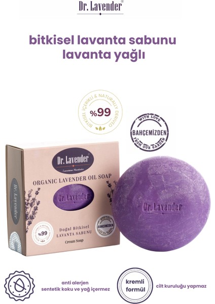 Bitkisel Lavanta Yağlı Sabun 100GR 2 Adet