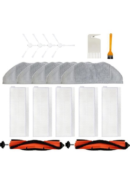 Elektrikli Süpürge Aksesuarları G1 Robot Süpürge Paspas Ana Silindir Fırça Yan Fırça Hepa Filtre Paspas Bezi Zemin Bakımı (Yurt Dışından)