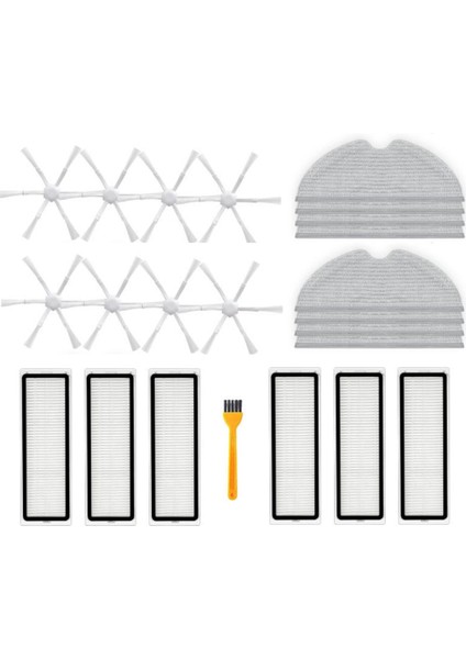 23 Adet Mi Robot Süpürge Paspas 2 STYTJ03ZHM Elektrikli Süpürge Yan Fırça Filtre Paspas Bezi Için Yedek Parçalar (Yurt Dışından)