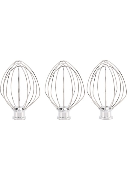 Eğimli Kafa Stand Mikser Için 3pcs Çırpma Yedek Aparatı, Yumurta Ağır Krem Için K45WW Tel Kırbaç Çırpıcı (Yurt Dışından)