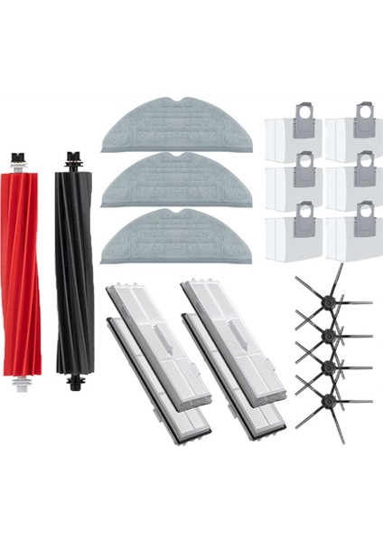 S8 S8 Pro Ultra S8+Yedek Parçalar Duoroller Ana Yan Fırçalar Paspas Bezleri Hepa Filtreler Toz Torbaları Aksesuarları (Yurt Dışından)