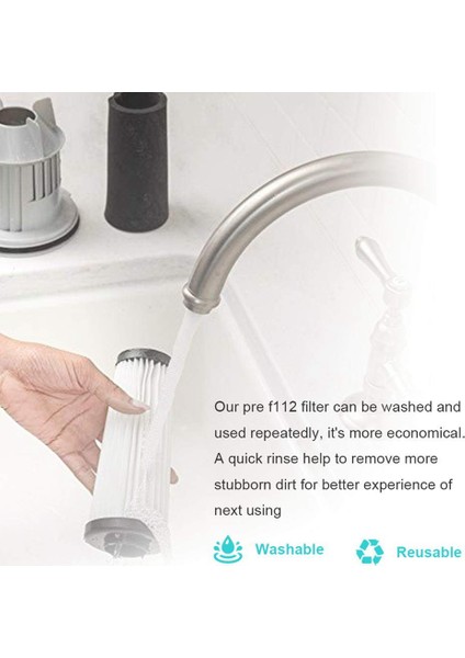 UD20124 F112 Modelleri Için 4pcs Yedek Parça Hepa Filtreler Elektrikli Süpürge Aksesuarları (Yurt Dışından) fırsatları