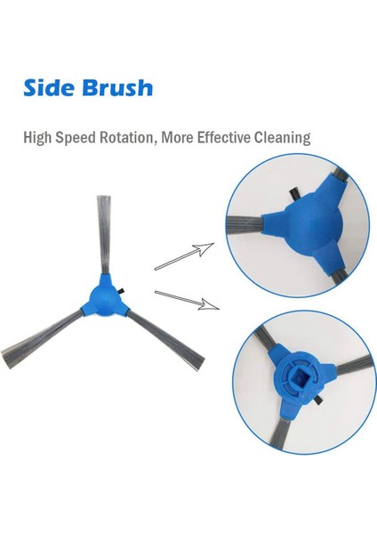 Запасные Части Пылесоса,yedek Parça ve Aksesuarlar Coredy R300 Robot Süpürge 1400PA, 6 Filtre ve 10 Fırçaya Uygundur (Yurt Dışından) fırsatları