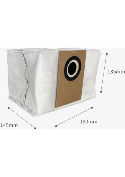 Ξ Ny Ue Zhang Alpha2 Pro Robotlu Süpürge Için 6 Adet Toz Torbası Çöp Torbası Yedek Yedek Parça Aksesuarı (Yurt Dışından)