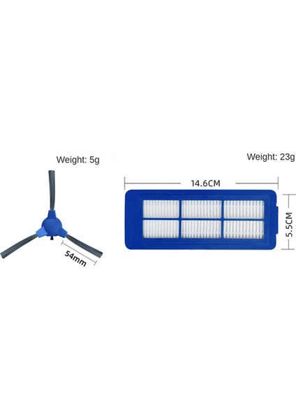 Ξ Ny Ue Zhang Hepa Filtre Yan Fırça Robovac 11SMAX 15C Max G30 30C Max Elektrikli Robot Temizleyici Yedek Yedek Parça (Yurt Dışından) fiyatları