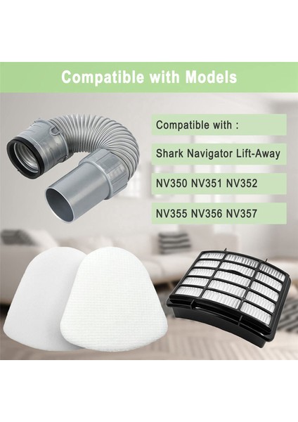 Запасные Части Пылесоса,takım Yedek Parçalar Zemin Memesi Hortum Filtresi Shark Navigator Lift-Away NV350 NV351 NV352 (Yurt Dışından) modelleri