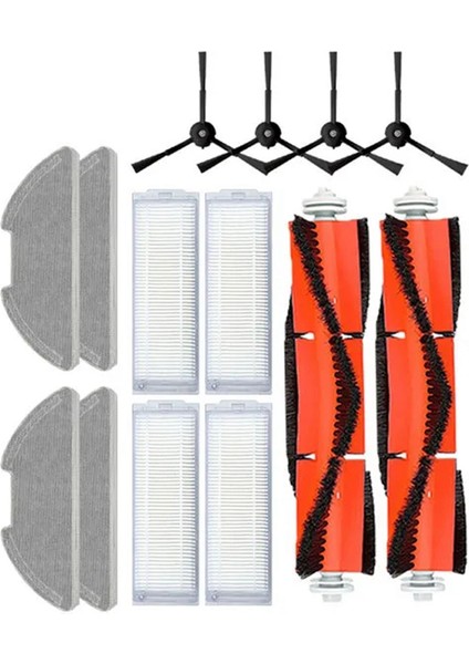 Mi Robot Vakum Paspas 2 Pro/lite MJST1SHW Mjstl Ana Yan Fırça Hepa Filtre Paspas Bezi Elektrikli Süpürge Parçaları (Yurt Dışından)
