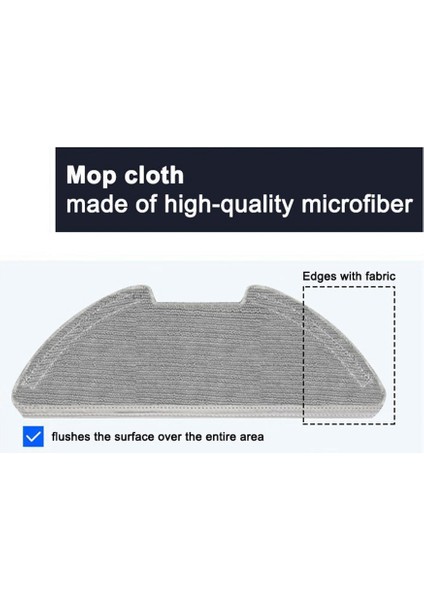 Mi Robot Vakum Paspas 2 Pro/lite MJST1SHW Mjstl Ana Yan Fırça Hepa Filtre Paspas Bezi Elektrikli Süpürge Parçaları (Yurt Dışından) indirimleri