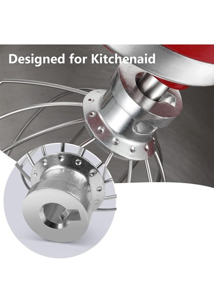 KN256WW 6qt Tel Kırbaç + Mikser Yardım Küreği, 6 Quart Stand Mikser Aksesuarının Değiştirilmesi, Yumurta Krema Karıştırıcı Çırpma Teli (Yurt Dışından)