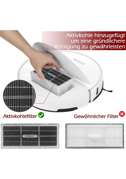 Запасные Части Пылесоса,roborock S8 Pro Ultra/s8 +/S8/G20 Ana Yan Fırça Hepa Filtre Paspas Bezi Toz Torbaları Yedek Parça (Yurt Dışından) fırsatları