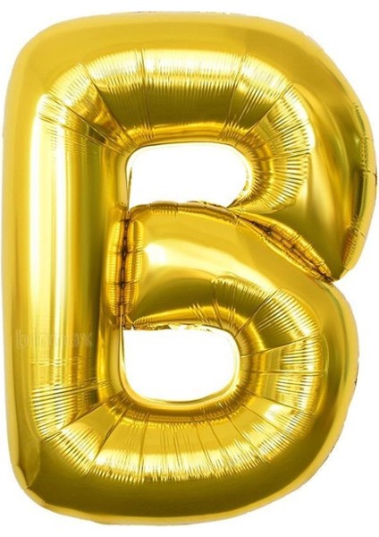 Altın Folyo Balon 40" Inç 100 cm B Harfi