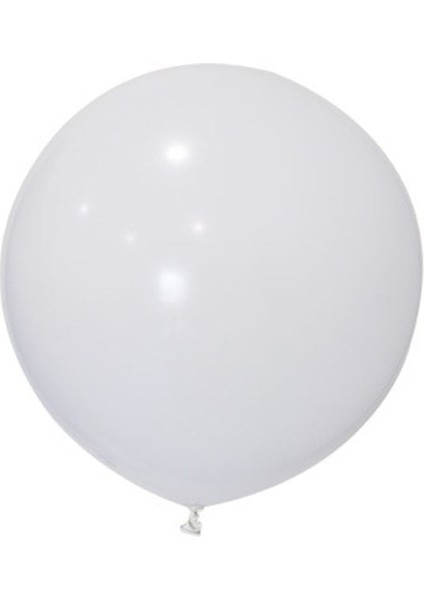 18 Inç Jumbo Balon Beyaz 45 cm Çap 1 Adet