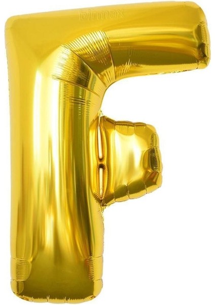 Altın Folyo Balon 16" Inç 40 cm F Harfi