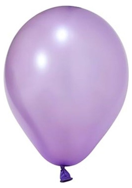 Lila 10 Adet Metalik Balon Büyük Boy 30 cm