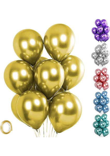Krom Gold Balon 10 Adet