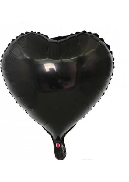 Siyah Kalpli Balon 18inç