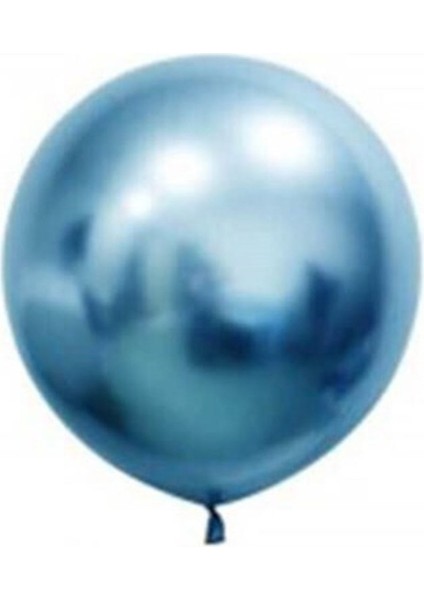 18 Inç Jumbo Balon Krom Mavi 45 cm Çap 1 Adet