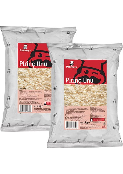 Pirinç Unu 1000 gr x 2 Adet