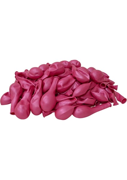 Fuşya 10 Adet Metalik Balon Büyük Boy 30 cm modelleri