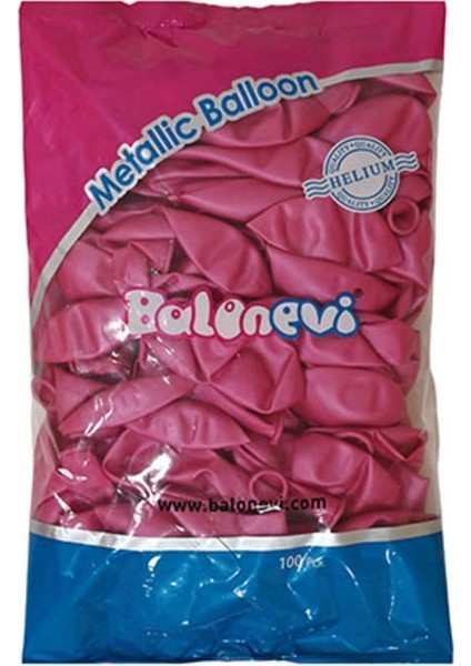 Fuşya 10 Adet Metalik Balon Büyük Boy 30 cm fırsatları