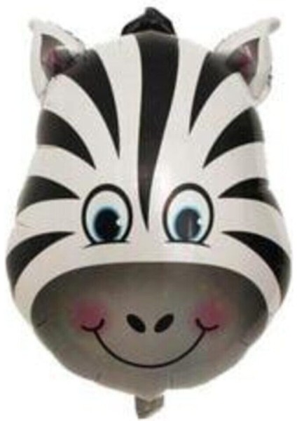 Zebra Kafa Folyo Balon 22" Zebra
